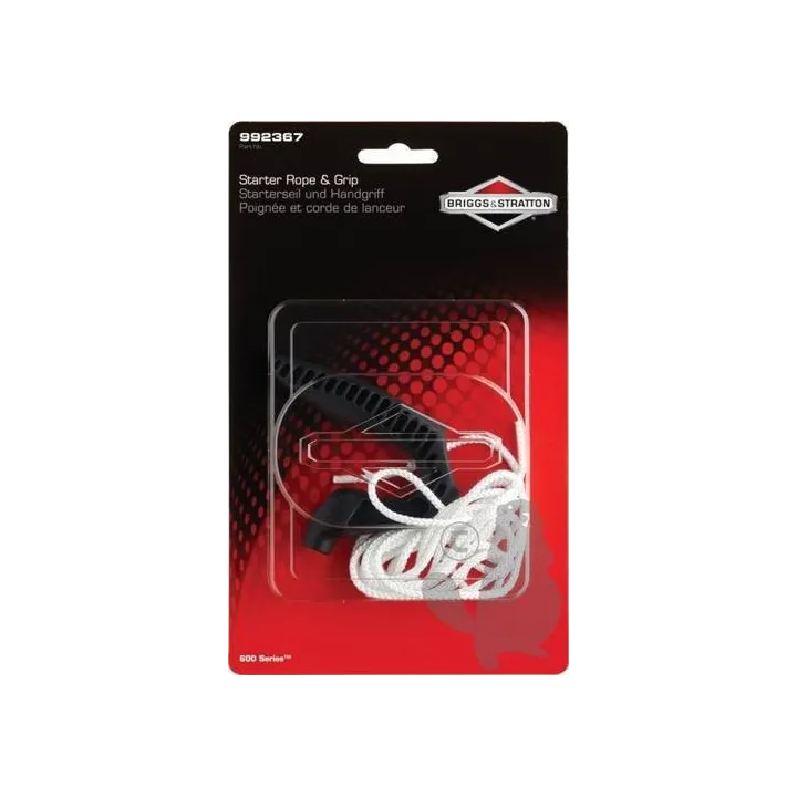CORDE DE LANCEUR AVEC POIGNEE ERGONOMIQUE BRIGGS & Sratton 280399S + 799716