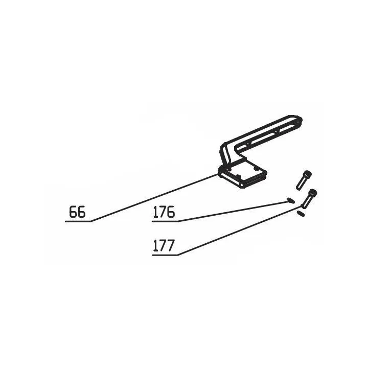 POIGNEE AVEC ECROUX POUR FHL 900 L/A1/B2/B3/C4/D4/E5