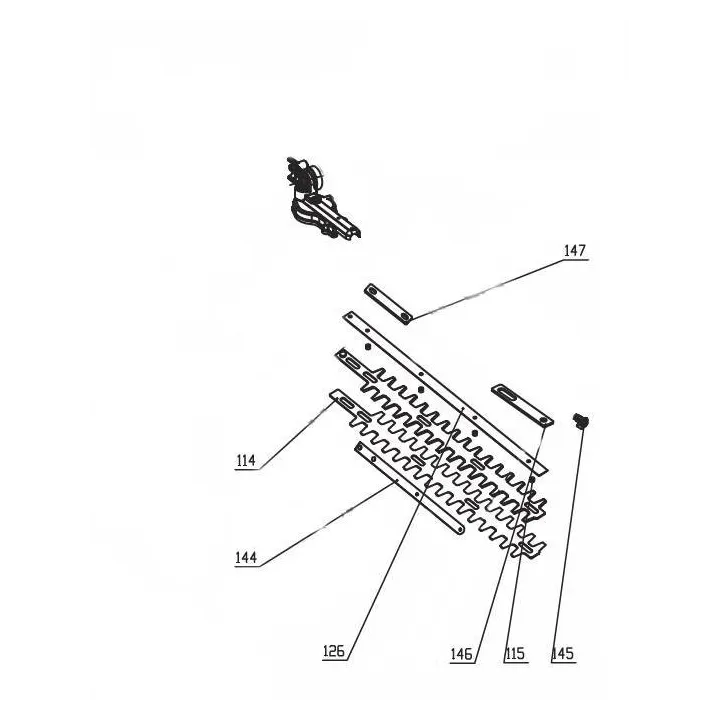 ENSEMBLE BOITIE DE TRANSMISSION + LAME POUR FHL 900 E5