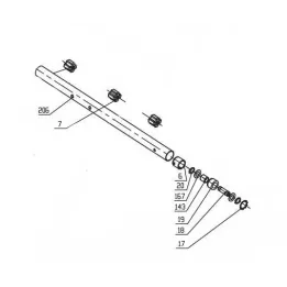 ENSEMBLE TUBE ARRIERE POUR FHL 900 E5