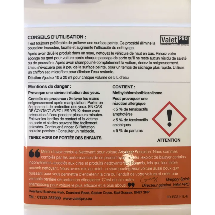 Advanced Poseidon Car Wash 1L