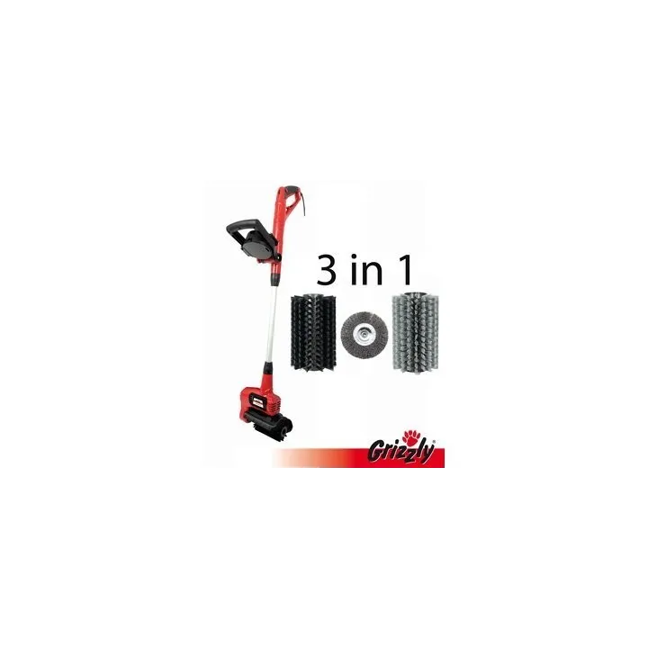 BROSSE DE NETTOYAGE UNIVERSELLE ELECTRIQUE ERB 550 Set pour pierre, béton, bois, WPC, joints