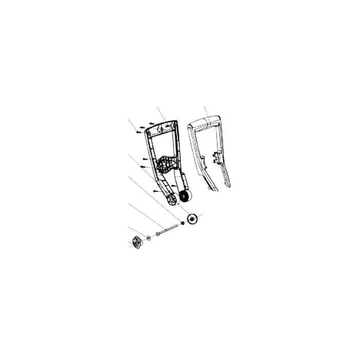POIGNEE POUR COUPE BORDURE PARKSIDE PRTA 20 Li B2/C3
