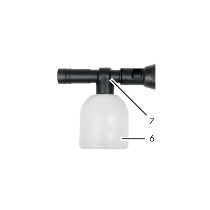 BUSE + RESERVOIR A PRODUIT NETTOYANT POUR NETTOYEUR HAUTE PRESSION PARKSIDE PDRA 20–Li A1