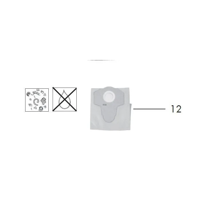 SAC A PAPIER FILTRANT POUR ASPIRATEUR NETTOYEUR PARKSIDE - REF: 91105829