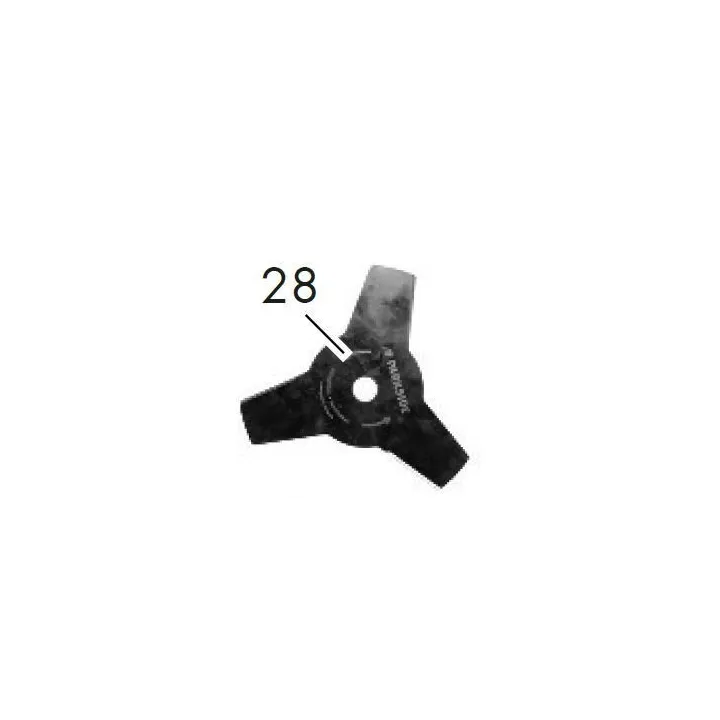 COUTEAU 3 DENTS POUR DEBROUSSAILLEUR PARKSIDE PBS 2 A1 / B2