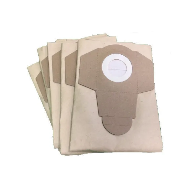 SACS A PAPIER FILTRANT (lot de 5 ) POUR ASPIRATEUR NETTOYEUR PARKSIDE - REF: 91105830