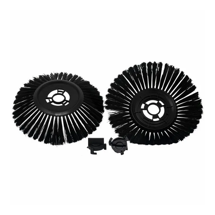 BROSSES PLATES (X2) POUR BALAYEUSE PARKSIDE PMK 24 A1 - REF: 91105903