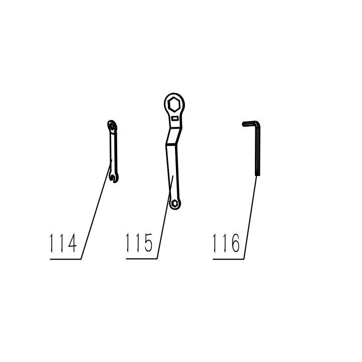 JEU DE CLES POUR SCIE SUR TABLE PARKSIDE PTKS 2000 - REF: 91106131
