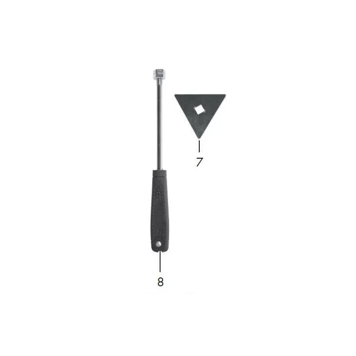 TRIANGLE EN METAL + POIGNEE POUR PISTOLET A AIR CHAUD NUMERIQUE PARKSIDE PHLGD 2000 B2 /B4