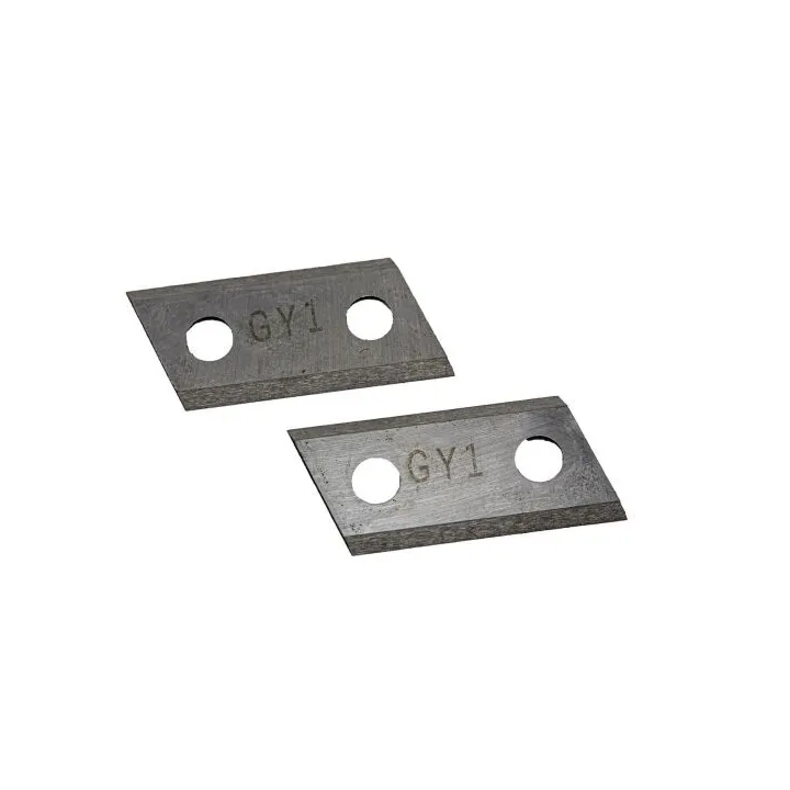 LOT DE DEUX LAMES POUR BROYEURS DE VEGETAUX DELTAFOX DG-EKS 2445 - REF: 91105563