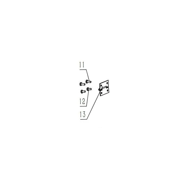 CHARNIERE PROTEGE COURROIE POUR PERCEUSE A COLONNE PARKSIDE PTBM 400 A1