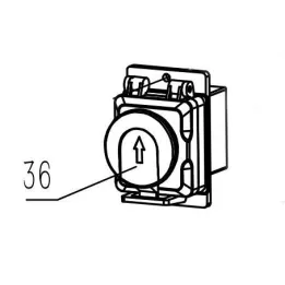 INTERRUPTEUR POUR PERCEUSE A COLONNE PARKSIDE PTBM 400 A1 - REF: 91103344