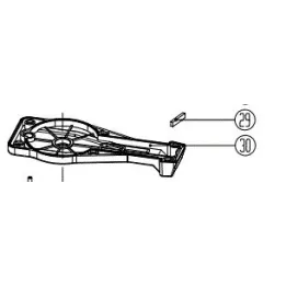 COUVERCLE DE REDUCTEUR POUR TAILLE HAIES PARKSIDE PERFORMANCE PPHSA 40 Li A1 - REF: 91106188
