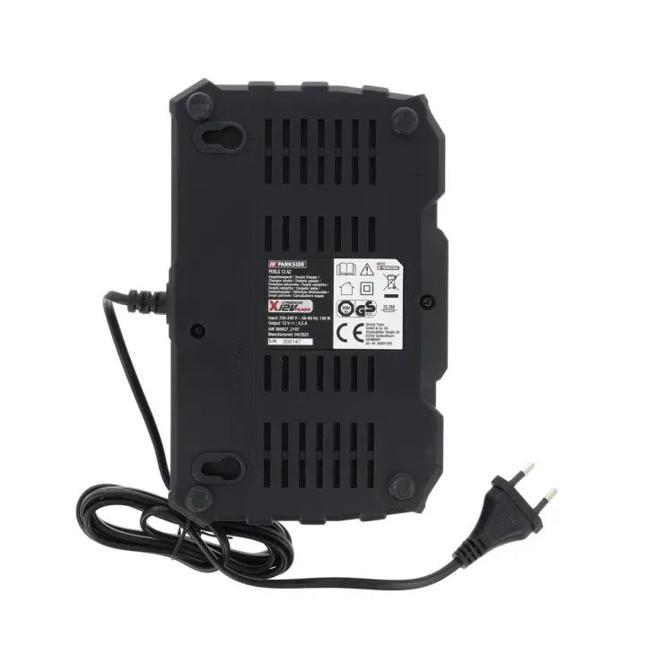 Double chargeur de batterie Parkside 12 V PDSLG 12 A2 pour les batteries de la série Parkside X 12 V Team - REF: 80001293