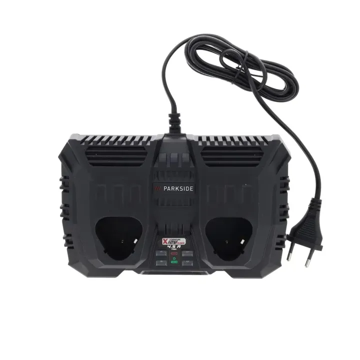 Double chargeur de batterie Parkside 12 V PDSLG 12 A2 pour les batteries de la série Parkside X 12 V Team - REF: 80001293
