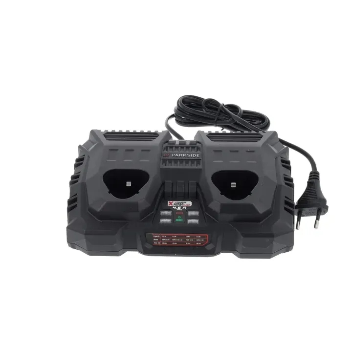 Double chargeur de batterie Parkside 12 V PDSLG 12 A2 pour les batteries de la série Parkside X 12 V Team - REF: 80001293