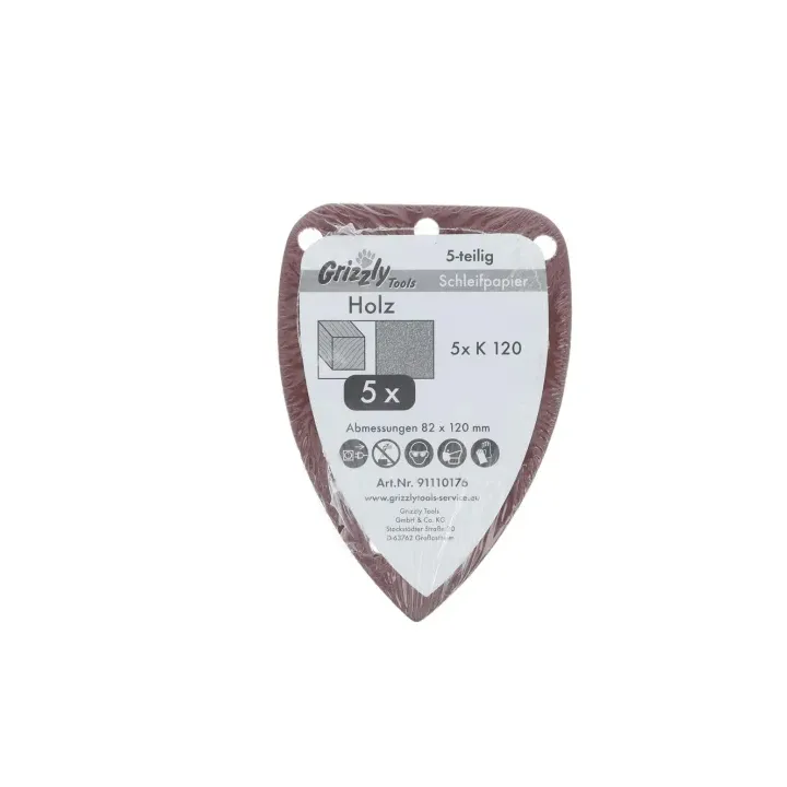 FEUILLES (LOT DE 5) DE PONCAGE K120 POUR PONCEUSE MULTIFONCTION PARKSIDE - REF: 91110176
