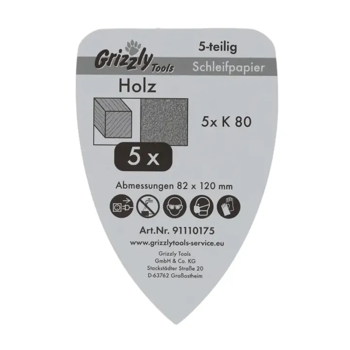 FEUILLES (LOT DE 5) DE PONCAGE K80 POUR PONCEUSE MULTIFONCTION PARKSIDE - REF: 91110175