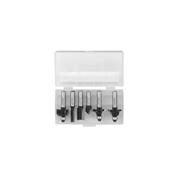 JEU DE FRAISES (8mm) 6 PIECES EN BOITE POUR DEFONCEUSES PARKSIDE POF 1200 E4 - REF: 91110536