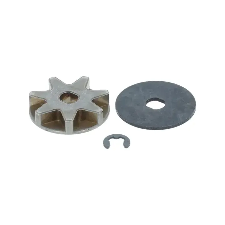 PIGNON + RONDELLE + CIRCLIPS POUR MINI TRONCONNEUSE PARKSIDE - REF: 91110681