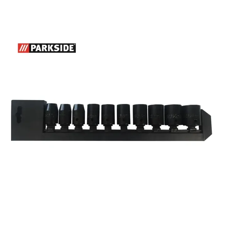 JEU DE CLES A DOUILLE, ECROUS 1/2', JEU DE DOUILLES 10 pièces, DOUILLE, CLIQUET, POUCE CARRE POUR CLE PARKSIDE - REF: 91104353