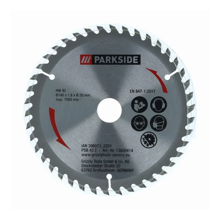 LAME DE SCIE POUR SCIE PLONGEANTE SANS FIL PARKSIDE PPTSA 20 Li A1 - REF: 13800414