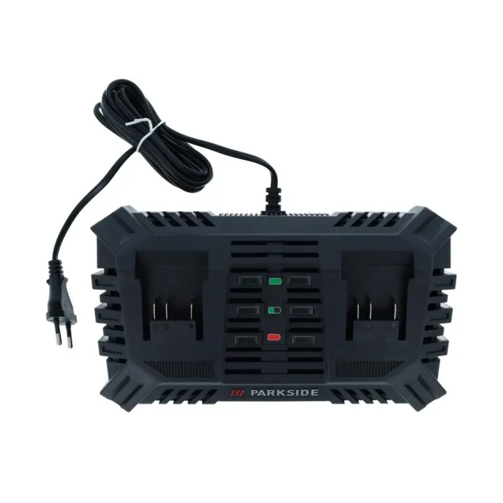 Chargeur double Parkside 20V 2x 4,5 A PDSLG 20 B1 DE/EU pour appareils de la famille Parkside X20V TEAM - REF: 80002908