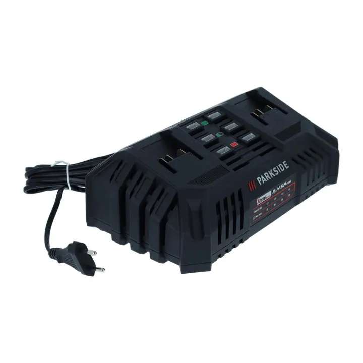 Chargeur double Parkside 20V 2x 4,5 A PDSLG 20 B1 DE/EU pour appareils de la famille Parkside X20V TEAM - REF: 80002908