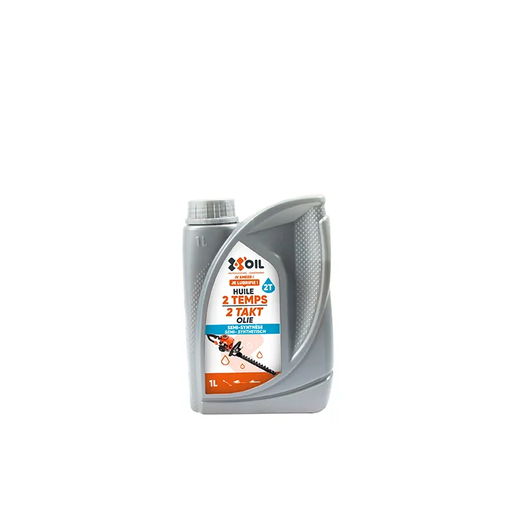 Huile 2 temps semi-synthèse X'OIL (API TC), en bidon de 2 litres pour mélange - REF: 8102321