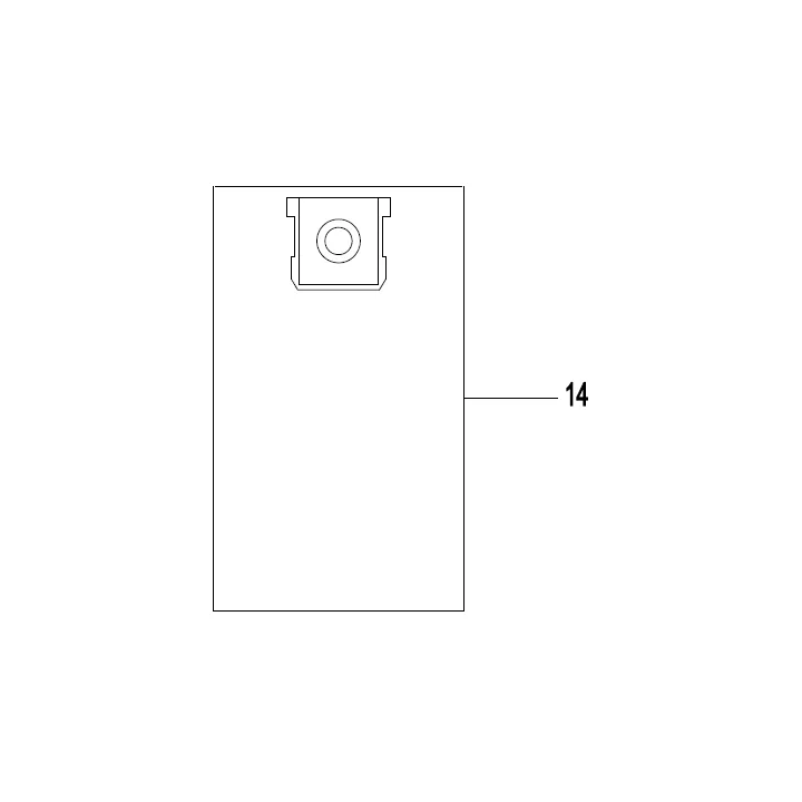 5 X SACS PAPIERS POUR ASPIRATEUR SANS FIL PARKSIDE - REF: 30350133