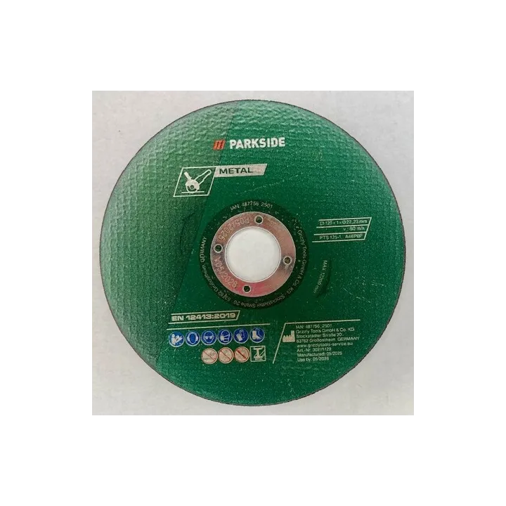 DISQUE A TRONCONNER POUR MEULEUSE SUR BATTERIE PARKSIDE - REF: 30211122