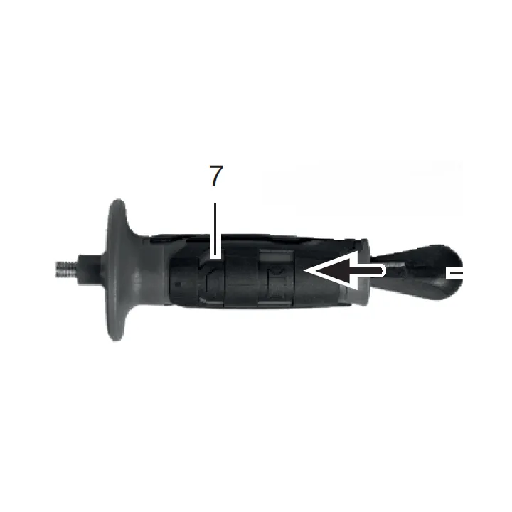 POIGNEE POUR MEULEUSE D'ANGLE SUR BATTERIE PARKSIDE - REF: 91106221