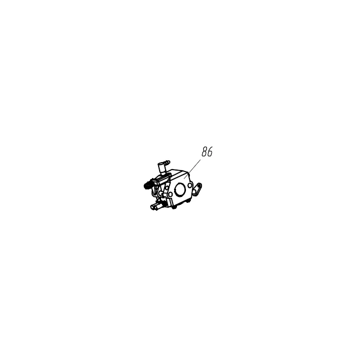 CARBURATEUR POUR TRONCONNEUSE THERMIQUE PARKSIDE PBKS 53 - REF: 91110137